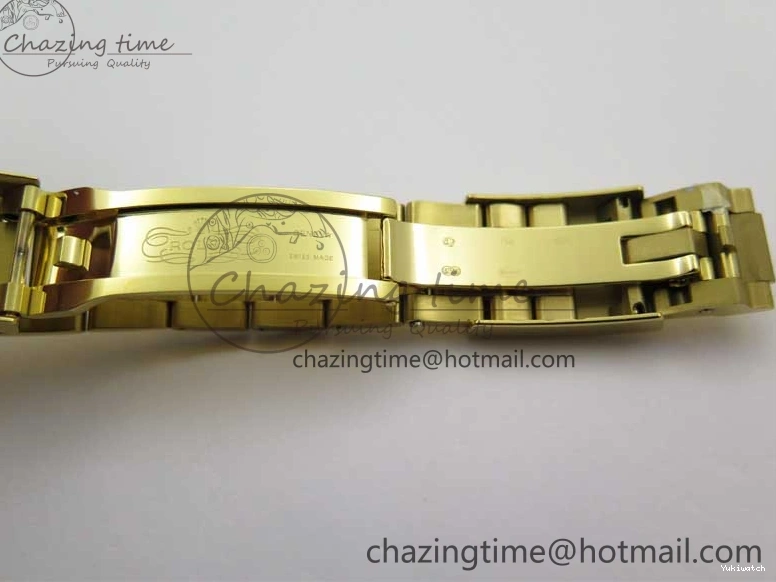 KKF Steel YG Dial Best 904L Edition 1:1 Green Bracelet YG Daytona on A7750 0410